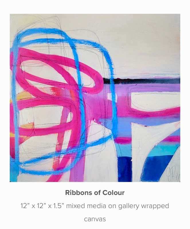 Ribbons of color by artist Jamie Rix